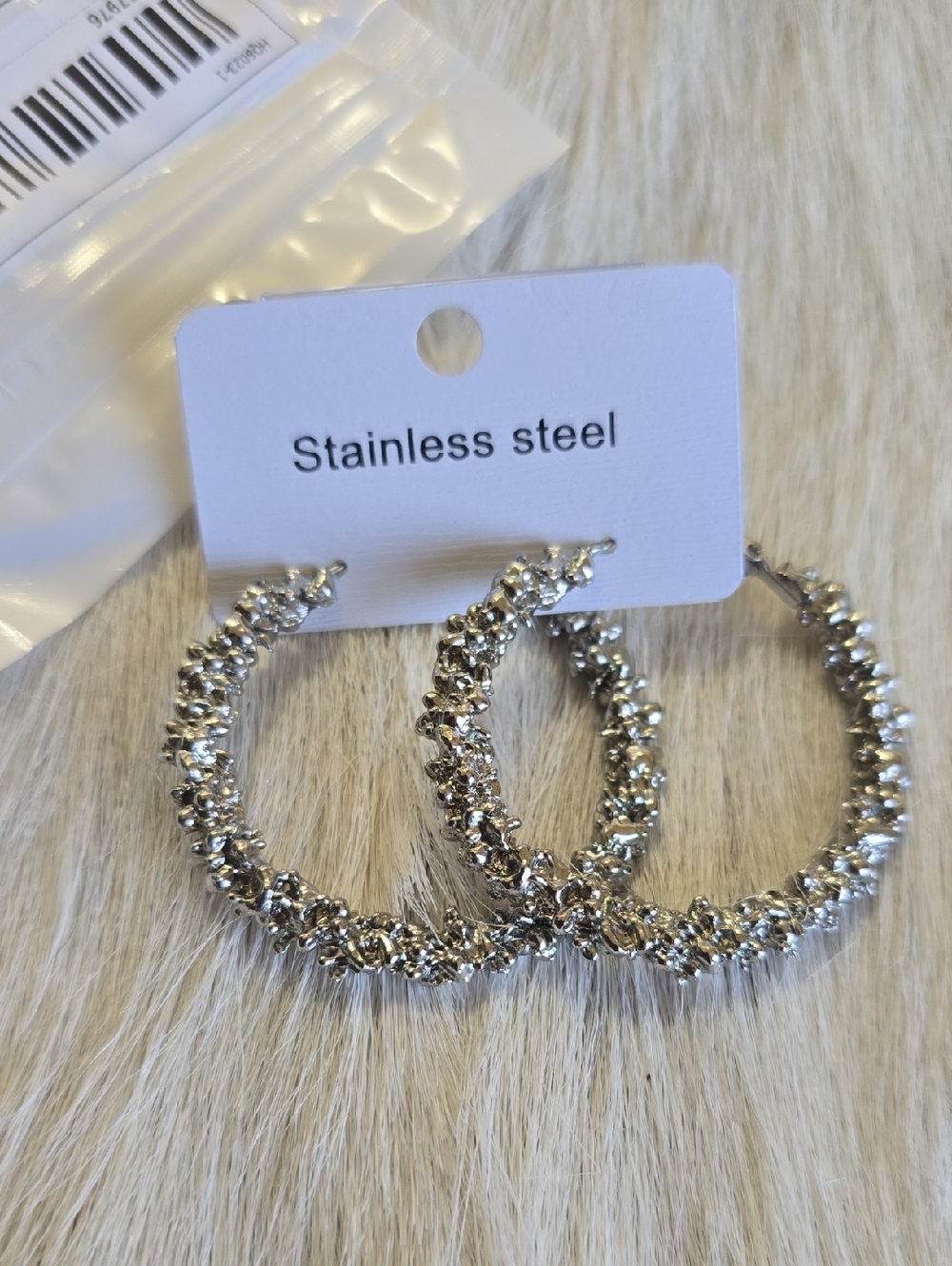 Sparkle Hoop Earrings - Picture 2 of 5